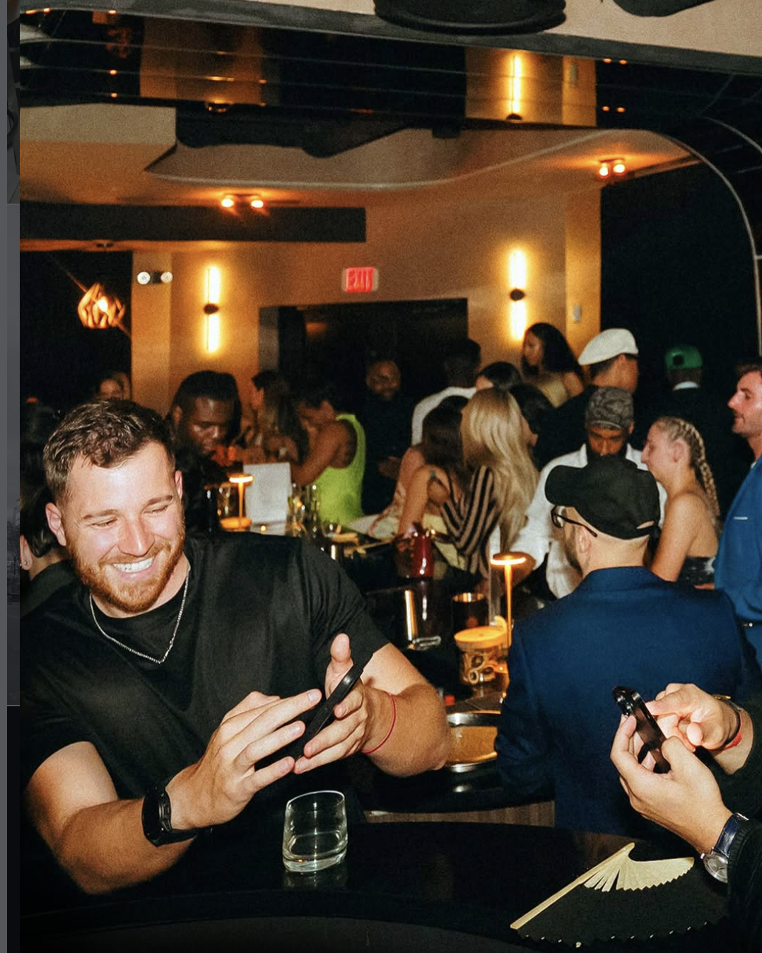 The bar at KATA DC on a Wednesday evening